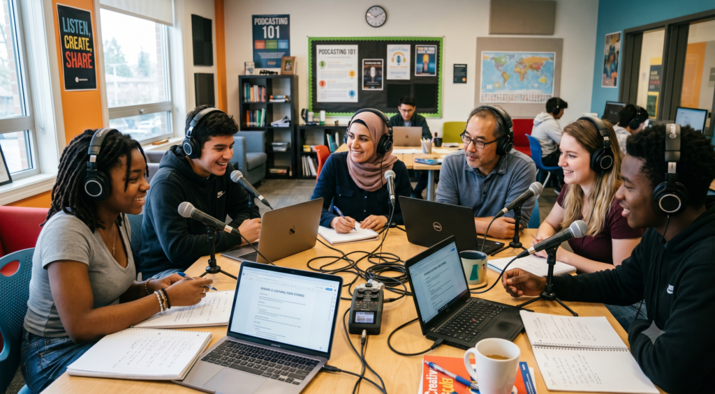 English Podcast Project: A Creative Speaking and Listening Activity for English Learners