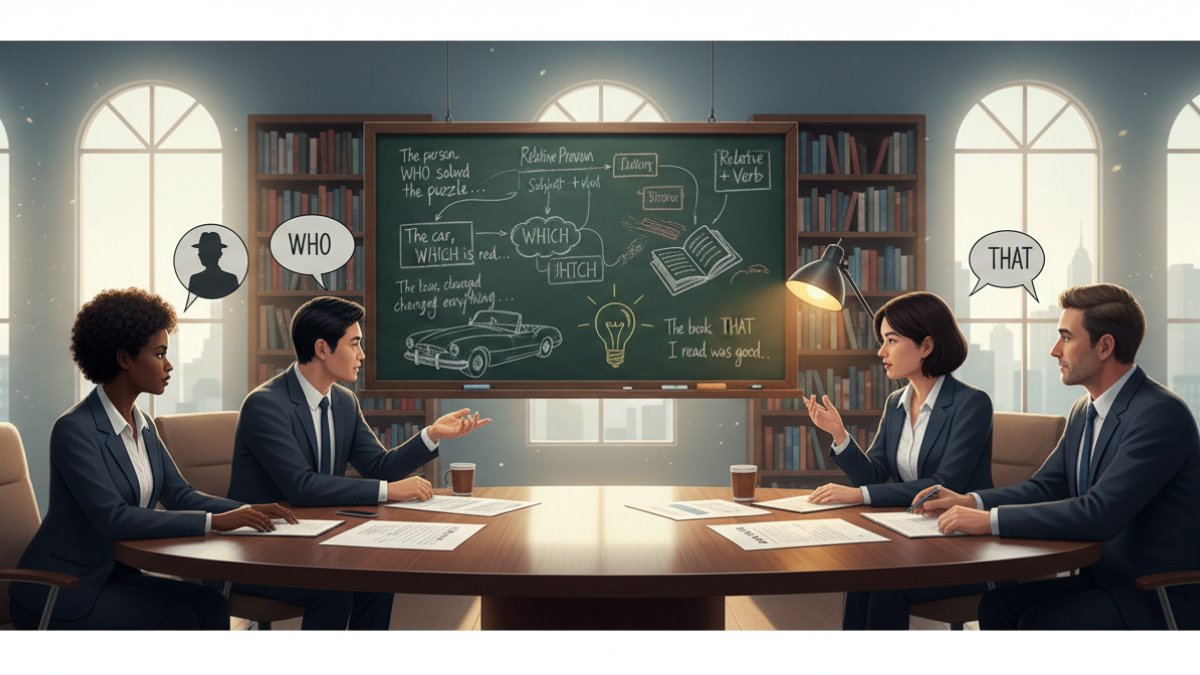 Relative Clauses Made Simple: Who, Which, That Explained Clearly (B1-B2)